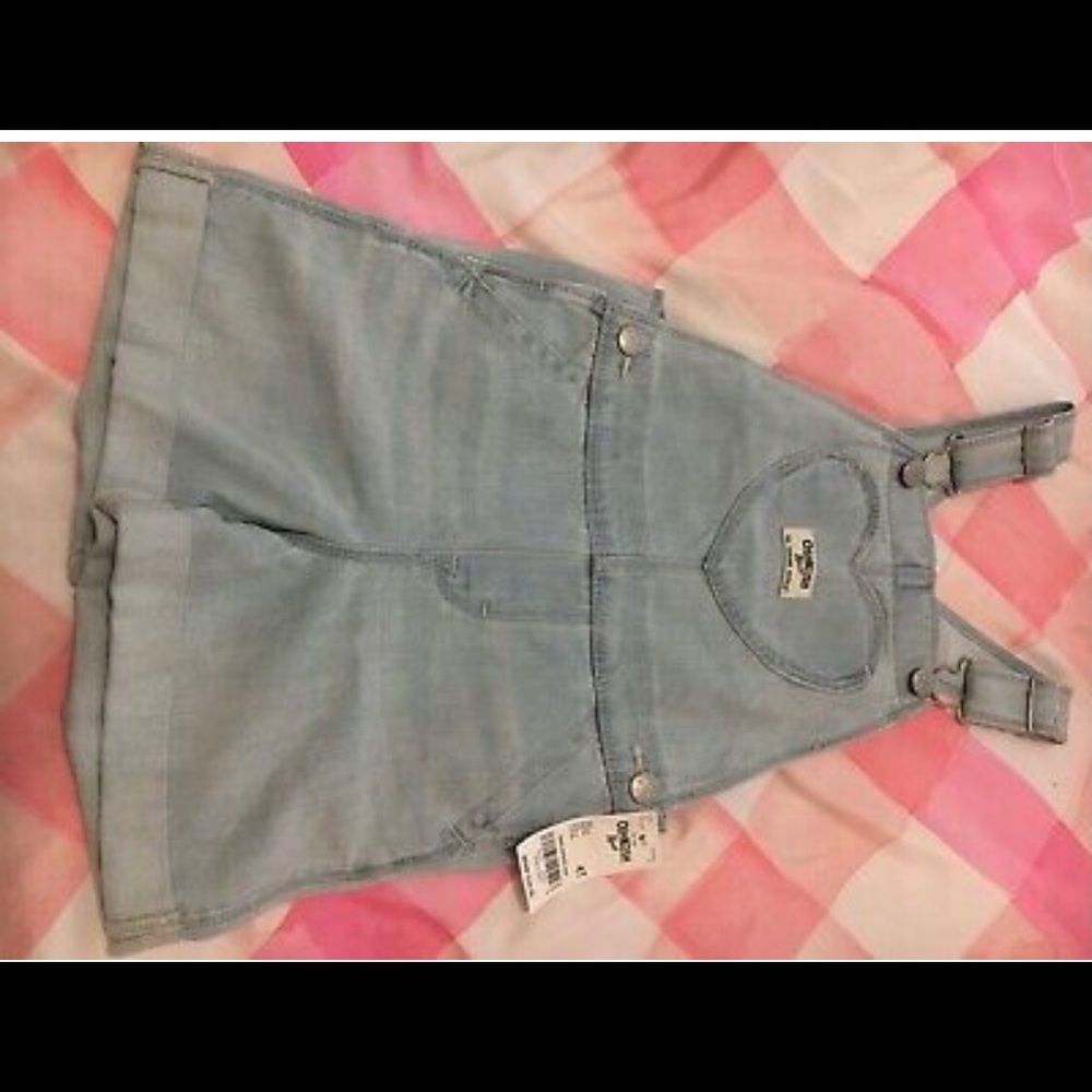 Girls Oshkosh B'gosh shorts overalls size 4T NWT